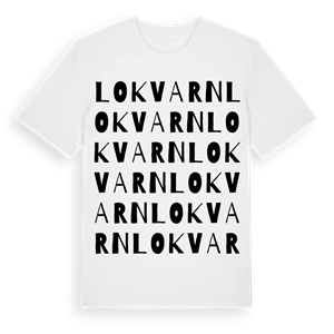Lokvarn ordlek t-shirt – ekologisk bomull t-shirt från Pinshirt