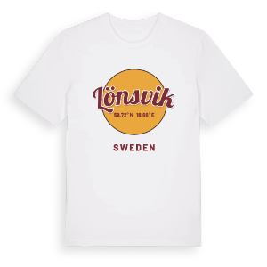 Lönsvik cirkel t-shirt – ekologisk bomull t-shirt från Pinshirt