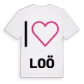 Jag älskar Loö t-shirt stort tryck