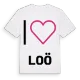 Jag älskar Loö t-shirt stort tryck