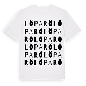 Löparö ordlek t-shirt – ekologisk bomull t-shirt från Pinshirt