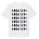 White t-shirt med Loskälva ordlek t-shirt