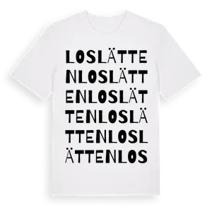 Loslätten ordlek t-shirt – ekologisk bomull t-shirt från Pinshirt