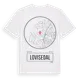 White t-shirt med Lovisedal t-shirt