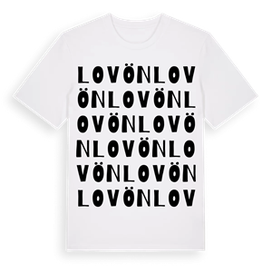 Lovön ordlek t-shirt – ekologisk bomull t-shirt från Pinshirt