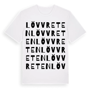 Lövvreten ordlek t-shirt – ekologisk bomull t-shirt från Pinshirt