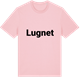 Pink Cotton t-shirt med Lugnet fetstil t-shirt