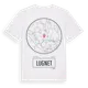 White t-shirt med Lugnet t-shirt