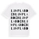 Lumplanden ordlek t-shirt
