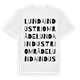 Lunda industriområde ordlek t-shirt