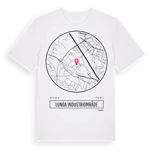 Lunda industriområde t-shirt – ekologisk bomull t-shirt från Pinshirt