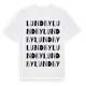 White t-shirt med Lundby ordlek t-shirt
