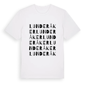 Lunderåker ordlek t-shirt – ekologisk bomull t-shirt från Pinshirt