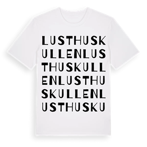 Lusthuskullen ordlek t-shirt – ekologisk bomull t-shirt från Pinshirt