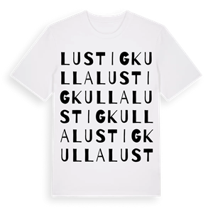 Lustigkulla ordlek t-shirt – ekologisk bomull t-shirt från Pinshirt