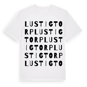 Lustigtorp ordlek t-shirt – ekologisk bomull t-shirt från Pinshirt