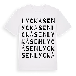 Lyckåsen ordlek t-shirt – ekologisk bomull t-shirt från Pinshirt