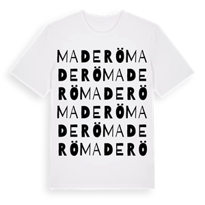 Maderö ordlek t-shirt – ekologisk bomull t-shirt från Pinshirt