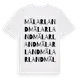 White t-shirt med Mälarland ordlek t-shirt