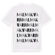 Malma kvarn ordlek t-shirt