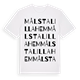 Målsta lilla hem ordlek t-shirt