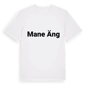 Mane äng fetstil t-shirt – ekologisk bomull t-shirt från Pinshirt