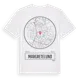 White t-shirt med Margretelund t-shirt