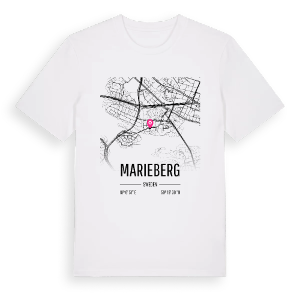 Marieberg karta t-shirt – ekologisk bomull t-shirt från Pinshirt