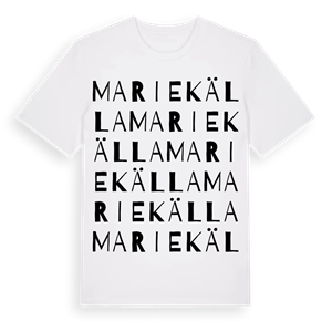 Mariekälla ordlek t-shirt – ekologisk bomull t-shirt från Pinshirt