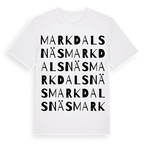 Markdalsnäs ordlek t-shirt – ekologisk bomull t-shirt från Pinshirt
