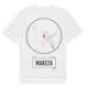 White t-shirt med Marsta t-shirt