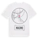 White t-shirt med Masmo t-shirt