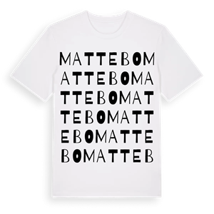 Mattebo ordlek t-shirt – ekologisk bomull t-shirt från Pinshirt