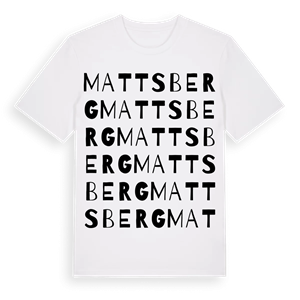 Mattsberg ordlek t-shirt – ekologisk bomull t-shirt från Pinshirt
