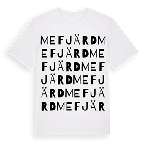 Mefjärd ordlek t-shirt – ekologisk bomull t-shirt från Pinshirt