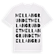 Mellangrundet ordlek t-shirt