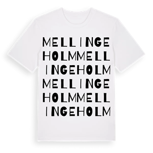 Mellingeholm ordlek t-shirt – ekologisk bomull t-shirt från Pinshirt