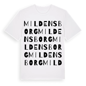 Mildensborg ordlek t-shirt – ekologisk bomull t-shirt från Pinshirt