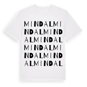 Mindal ordlek t-shirt – ekologisk bomull t-shirt från Pinshirt