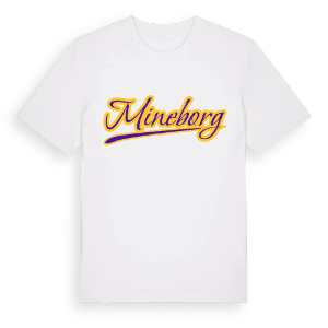 Mineborg baseball t-shirt – ekologisk bomull t-shirt från Pinshirt