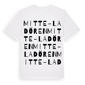 Mitte-Ladören ordlek t-shirt – ekologisk bomull t-shirt från Pinshirt