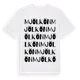 White t-shirt med Mjölkön ordlek t-shirt