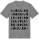 Mid Heather Gray t-shirt med Mjölnargården ordlek t-shirt
