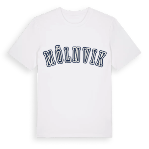 Mölnvik college t-shirt – ekologisk bomull t-shirt från Pinshirt