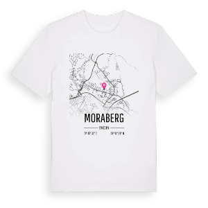 Moraberg karta t-shirt – ekologisk bomull t-shirt från Pinshirt