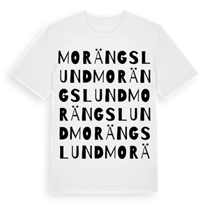 Morängslund ordlek t-shirt – ekologisk bomull t-shirt från Pinshirt