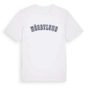 Mörbylund college t-shirt – ekologisk bomull t-shirt från Pinshirt