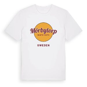 Mörbytorp cirkel t-shirt – ekologisk bomull t-shirt från Pinshirt