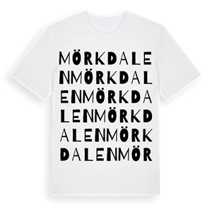 Mörkdalen ordlek t-shirt – ekologisk bomull t-shirt från Pinshirt