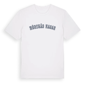 Mörtnäs hagar college t-shirt – ekologisk bomull t-shirt från Pinshirt